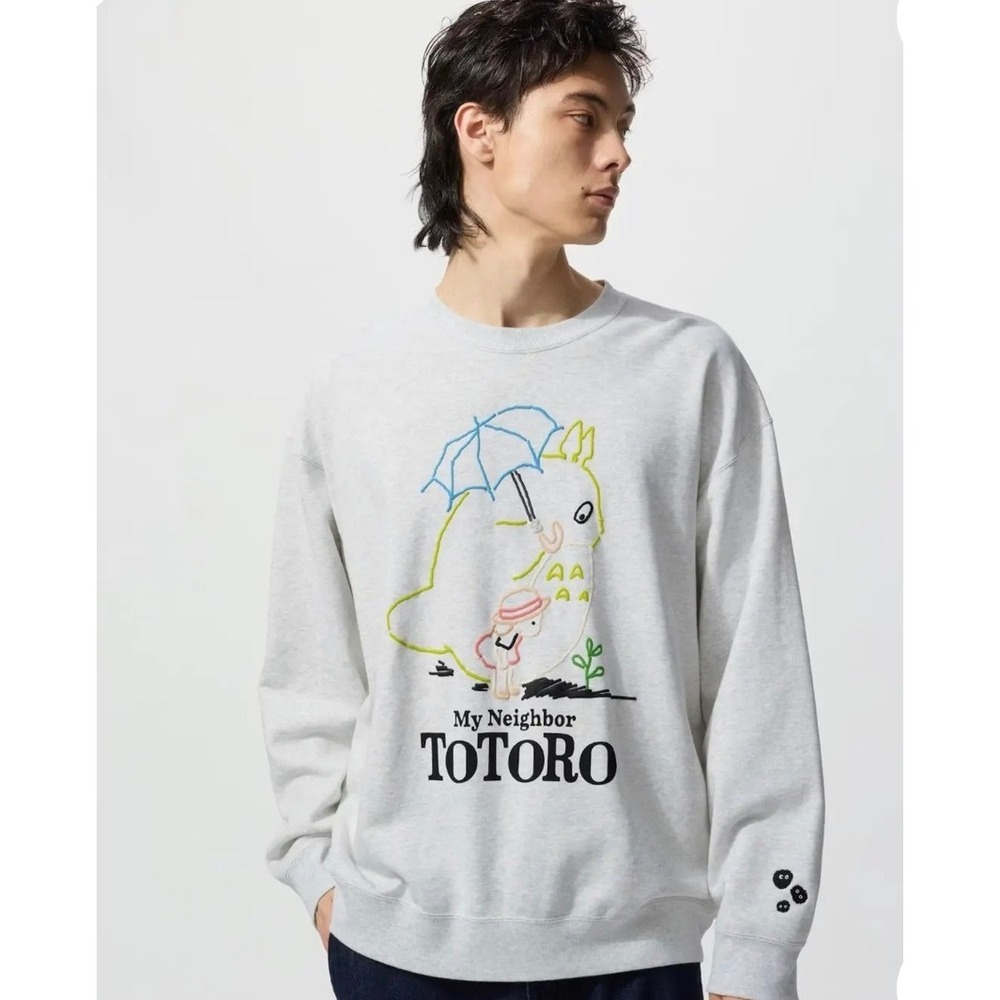 Uniqlo UT Studio Ghibli My Neighbor Totoro Gray Sweatshirt, Adult Size XL